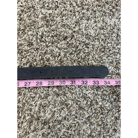 Vintage Escada Dark Gray Suede Belt with Silver Buckle main image 11